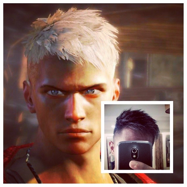 The thought of donning Dante's wickedly cool hairstyle *fr…